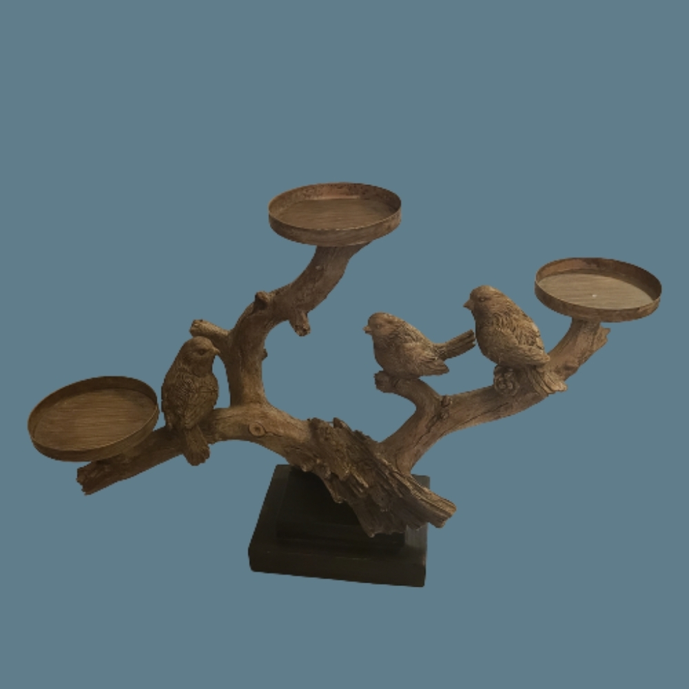 *NWOT Melrose International 3 Bird Candle Holder